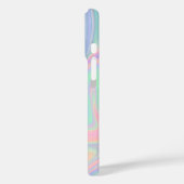 Abstrakte Flüssige, glänzende Pastellfarbe. Name h Case-Mate iPhone Hülle (Rückseite / Links)