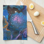 Abstrakte flüssige Kunst Geschirrtuch (Viertel Falte)