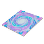 Abstrakte, flüssige Pastellfarben in lila Farbtöne Fliese (Seite)