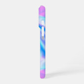 Abstrakte, flüssige Pastellfarben in lila Farbtöne iPhone Hülle (Linke Seite)