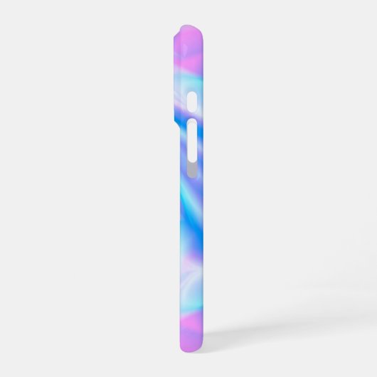 Abstrakte, flüssige Pastellfarben in lila Farbtöne iPhone Hülle (Linke Seite)