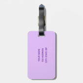 Abstrakte Flüssige, rieszierende Pastelle.  Anpass Gepäckanhänger (Rückseite vertikal)