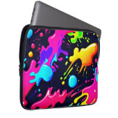 Abstrakte Flüssigfarben-Explosion-Kunst Laptopschutzhülle (Vorne Rechts)
