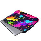 Abstrakte Flüssigfarben-Explosion-Kunst Laptopschutzhülle (Vorne Knopf)