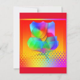 ABSTRAKTE FLÜSSIGKEIT MITTEILUNGSKARTE