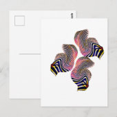 Abstrakte Flüssigkeit Postkarte (Vorne/Hinten)