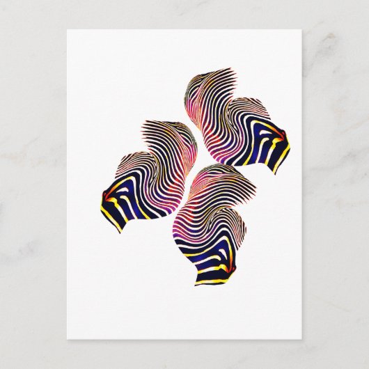 Abstrakte Flüssigkeit Postkarte (Vorderseite)