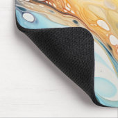 Abstrakte Flüssigkeitsblasen Mousepad (Ecke)