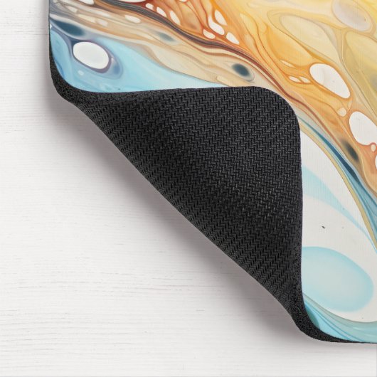 Abstrakte Flüssigkeitsblasen Mousepad (Ecke)