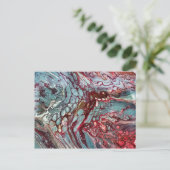 Abstrakte Flüssigkeitskunst Postkarte (Stehend Vorderseite)