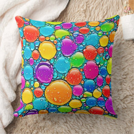 Abstrakte Flüssigkeitstropfen Kissen