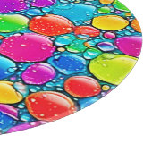 Abstrakte Flüssigkeitstropfen Schneidebrett (Ecke)