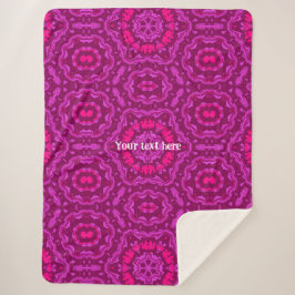 Abstrakte Flüssigkunst Mandala Floral Sherpadecke
