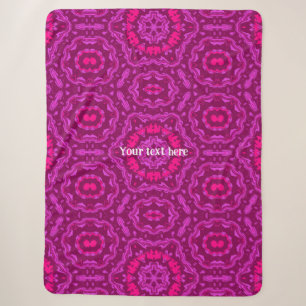 Abstrakte Flüssigkunst Mandala Floral Sherpadecke