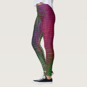 Abstrakte Flüssigtextur Eisglas Kristall gefroren  Leggings (Links)