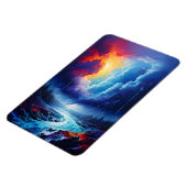 Abstrakte Flusslandschaft Lago Maggiore Magnet (Linke Seite)
