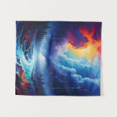 Abstrakte Flusslandschaft Lago Maggiore Wandteppich (Vorderseite (Horizontal))