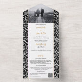 Abstrakte Foliage All-in-One Einladung (Innen Boden)