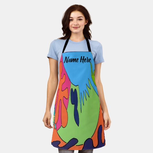 Abstrakte Form, Dackel, Text hinzufügen, Schürze (Getragen)