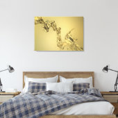 Abstrakte Form, die durch das Abtropfen von Wasser Leinwanddruck (Insitu (Schlafzimmer))