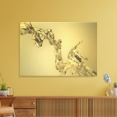 Abstrakte Form, die durch das Abtropfen von Wasser Leinwanddruck (Insitu (Wohnzimmer))