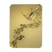 Abstrakte Form, die durch das Abtropfen von Wasser Magnet (Vertikal)