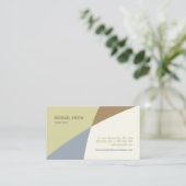 Abstrakte Form-Farbe blockiert Geschäftskarte Visitenkarte (Stehend Vorderseite)