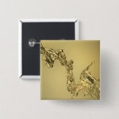 Abstrakte Form gebildet durch das Spritzen des Button (Vorne & Hinten)