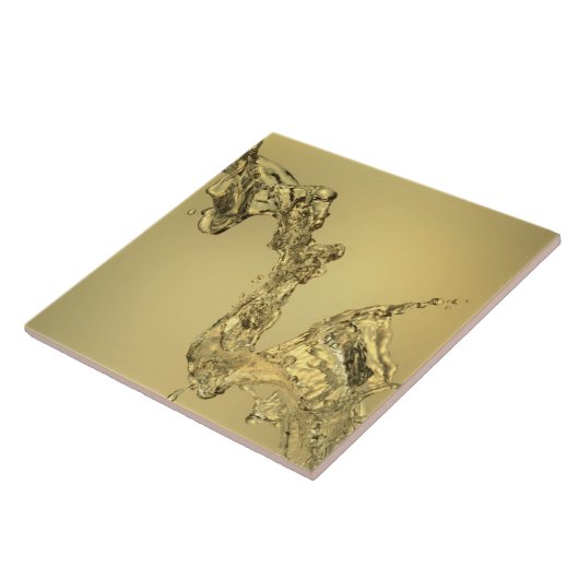 Abstrakte Form gebildet durch das Spritzen des Fliese (Seite)