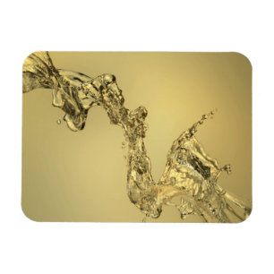 Abstrakte Form gebildet durch das Spritzen des Magnet