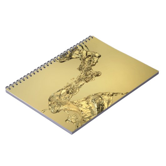 Abstrakte Form gebildet durch das Spritzen des Notizblock (Linke Seite)