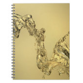 Abstrakte Form gebildet durch das Spritzen des Notizblock (Vorderseite)