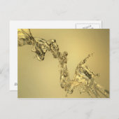 Abstrakte Form gebildet durch das Spritzen des Postkarte (Vorne/Hinten)