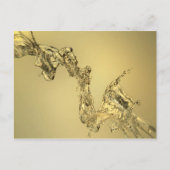 Abstrakte Form gebildet durch das Spritzen des Postkarte (Vorderseite)