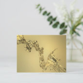 Abstrakte Form gebildet durch das Spritzen des Postkarte (Stehend Vorderseite)