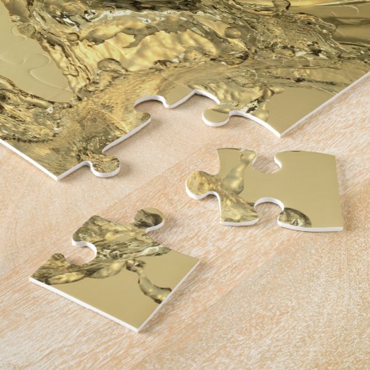 Abstrakte Form gebildet durch das Spritzen des Puzzle (Seite)