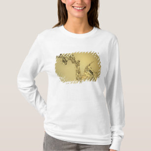 Abstrakte Form gebildet durch das Spritzen des T-Shirt