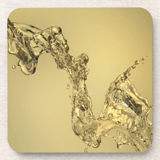 Abstrakte Form gebildet durch das Spritzen des Untersetzer (Vorderseite)