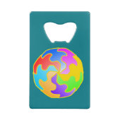 Abstrakte Form Geldbeutel Flaschenöffner (Rückseite)