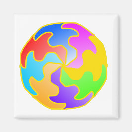 Abstrakte Form Magnet