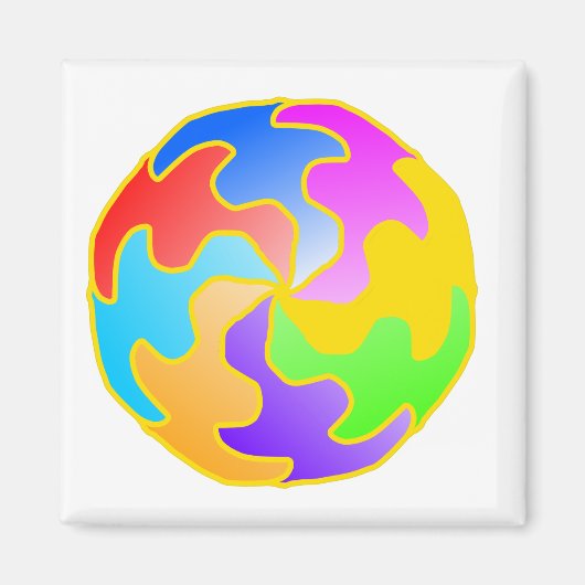 Abstrakte Form Magnet (Vorne)