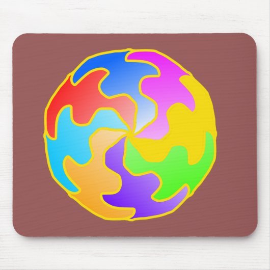 Abstrakte Form Mousepad (Vorne)