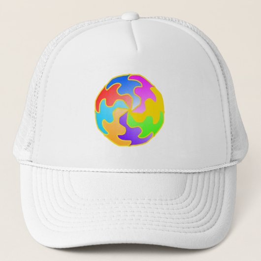 Abstrakte Form Truckerkappe (Vorderseite)