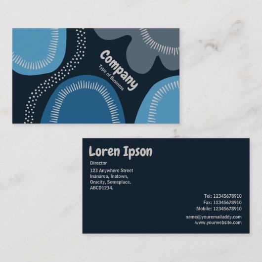 Abstrakte Formen 01a Visitenkarte (Vorne/Hinten)