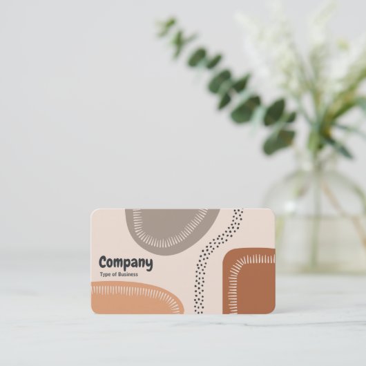 Abstrakte Formen 02 Visitenkarte (Stehend Vorderseite)