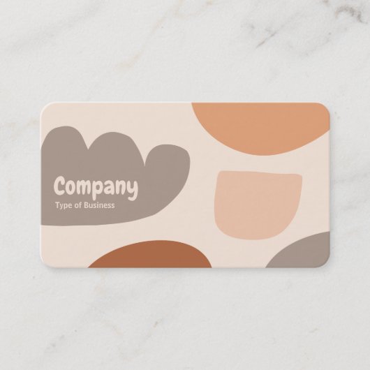 Abstrakte Formen 03 Visitenkarte (Vorderseite)