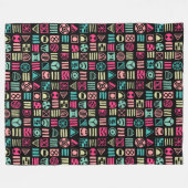 Abstrakte Formen 060617 Muster - Farben 01 Fleecedecke (Vorderseite (Horizontal))