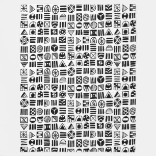 Abstrakte Formen 060617 Muster Fleecedecke