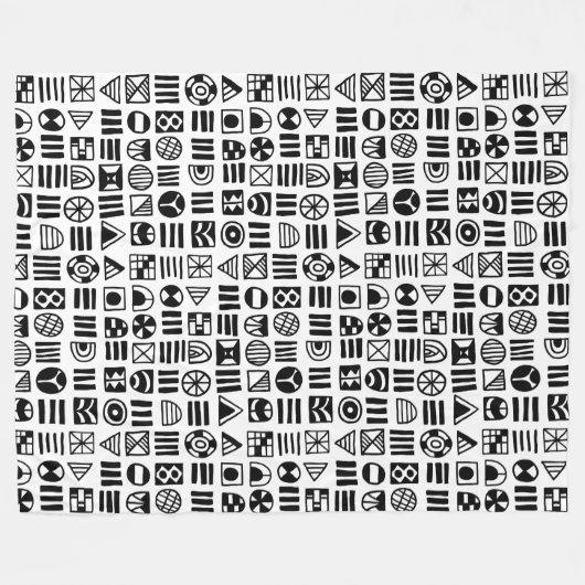 Abstrakte Formen 060617 Muster Fleecedecke (Vorderseite (Horizontal))