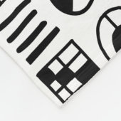 Abstrakte Formen 060617 Muster Fleecedecke (Ecke)